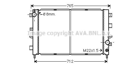 AVA QUALITY COOLING Радиатор, охлаждение двигателя AUA2220